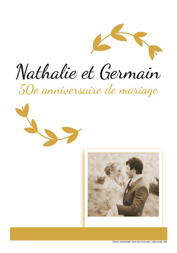 Créez votre propre journal modèle journal d'anniversaire de mariage | Happiedays