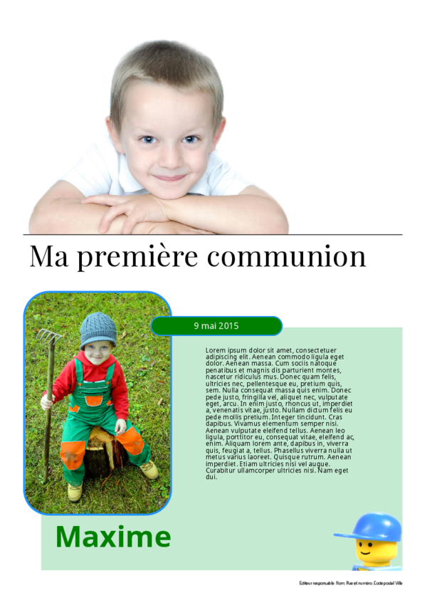 Créez votre propre journal modèle journal de communion | Happiedays