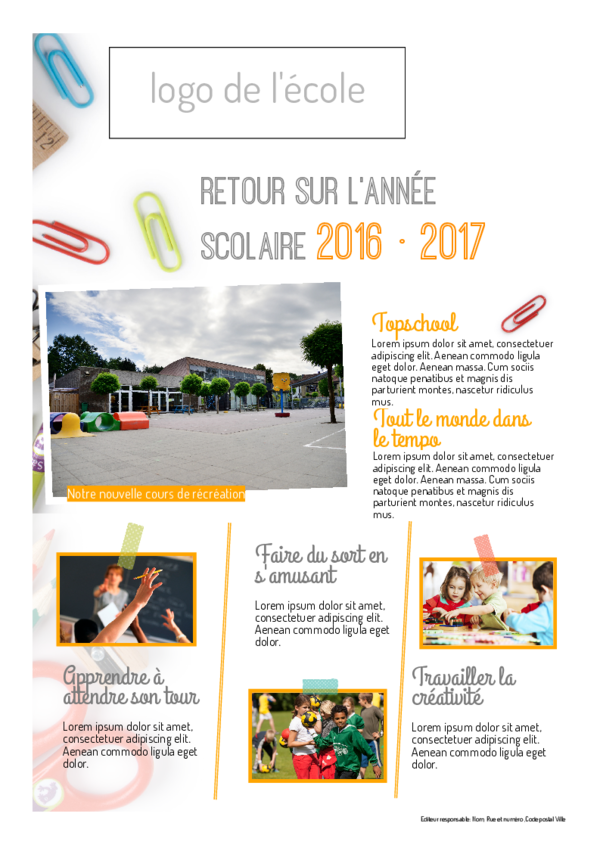 Créez votre propre journal modèle journal fin d'année | Happiedays