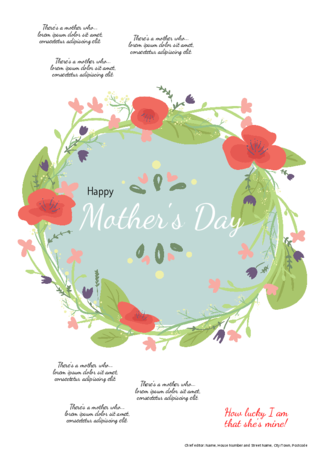 Make your own Mother's Day newspaper - Happiedays