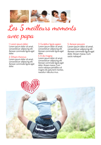 Créez votre propre journal de fête de pères - Happiedays