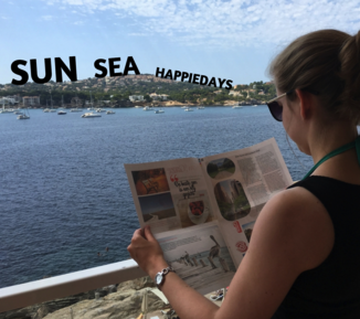 make your own travel report in a newspaper - Happiedays
